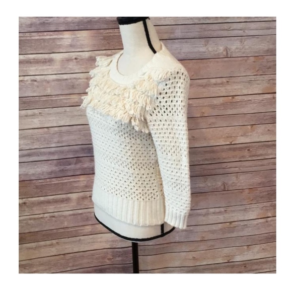 Far Away From Close Alabaster Tassel Sweater - Picture 4 of 5